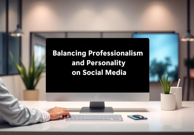 Read more about the article Balancing Professionalism and Personality on Social Media Platforms