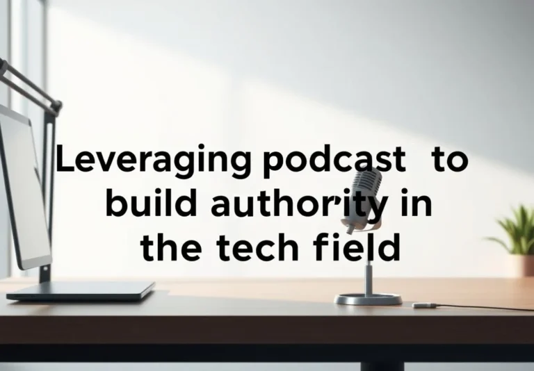 Read more about the article Leveraging Podcasting to Build Authority in the Tech Field (practical Tips)
